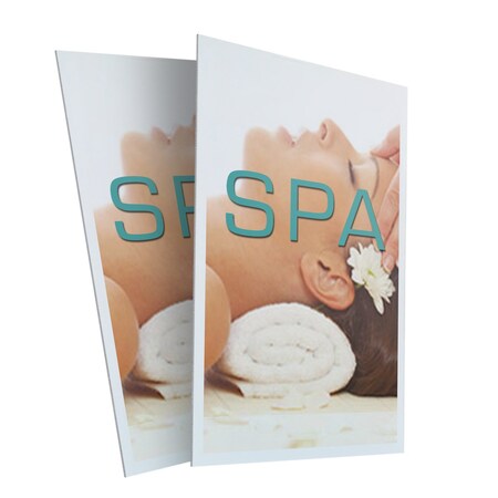 Signmission Spa, Plastic Signs Only 24 Inch x 36 Inch, Corrugated Plastic, 2PK CSB-2436-2PACK-Spa