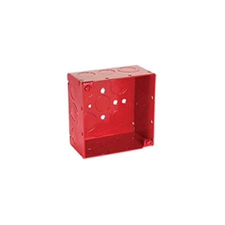 Raco Electrical Box, 30.3 cu in, Square Box Type, 2 Gangs, Galvanized Steel, Square Shape 911-3