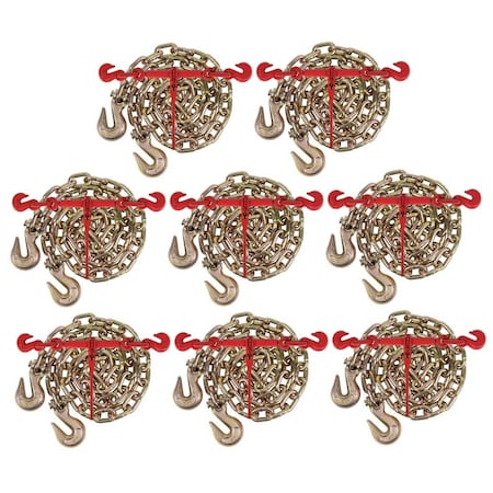 Mytee Products G70 Chain & Binder Kit - (8) 1/2 in - 5/8 in Ratchet Load Binder, (8)1/2 in x 20 ft Chain, 8PK 1220CHRBx8