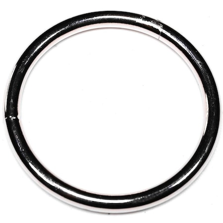 Baron Round Weld Ring, 300 lb Working Load, 2-1/2 in Dia Ring, #2 Chain, Steel, Zinc 2-2-1/2