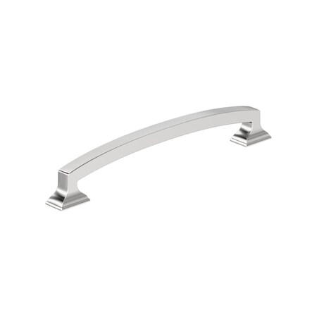 Amerock Incisive 6-5/16 inch (160mm) Center-to-Center Polished Chrome Cabinet Pull, 25PK 25VMP3712326