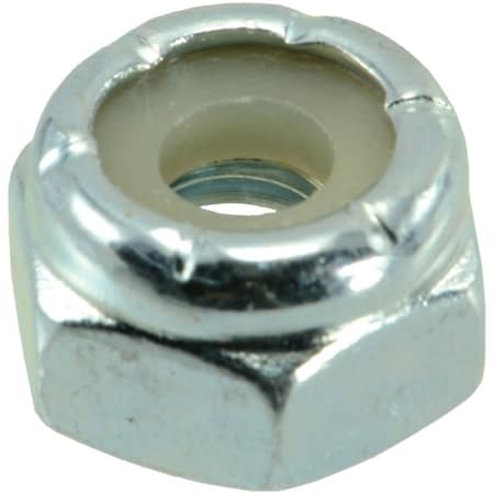 Midwest Fastener Lock Nut, #10-24, Nylon, Zinc Plated 3648