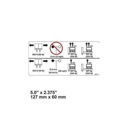 Skyjack REPLACEMENT DECAL, VL, PLATFORM CAPACITY 156417