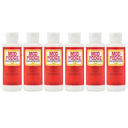 Mod Podge Decoupage Glue, Gloss, 4oz., 6PK CS11205