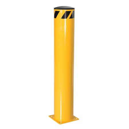 Vestil Steel Pipe Safety Bollard - Yellow BOL-48-8.5