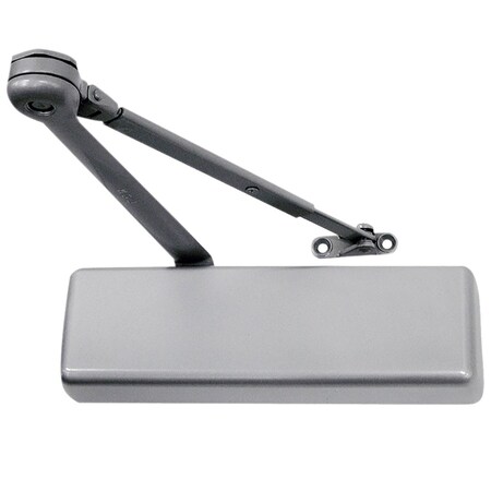 Lcn Hold Open Arm Door Closer, Metal Cover, Left Hand, Aluminum 4011-H LH 689 MC