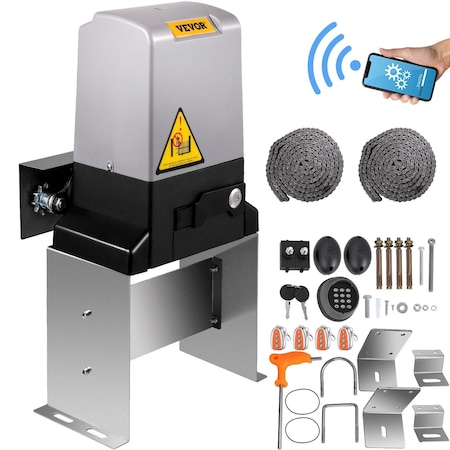 Vevor 3300lbs Automatic Sliding Gate Opener Door Operator 4 Remote APP Control MD750