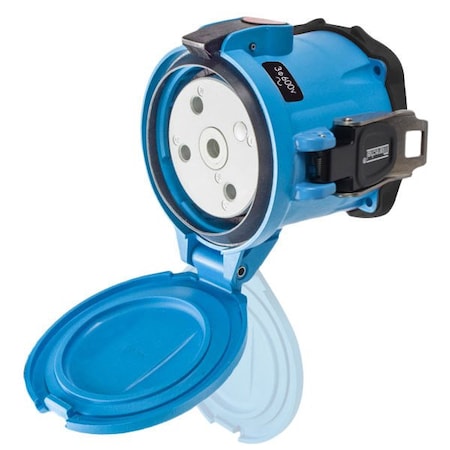 Meltric DS100 RECEPTACLE POLY BLUE SIZE 5 TYPE 4X 3P+G 100 A 600 VAC 60 Hz NO AUX 33-94143