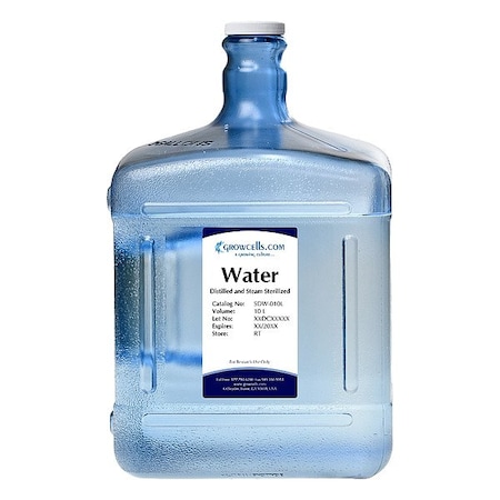 Growcells Water - Sterile Distilled, 1 x 10L SDW-010L