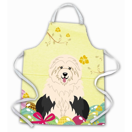 Carolines Treasures Easter Eggs Old English Sheepdog Apron BB6096APRON