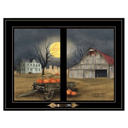 Homeroots Harvest Moon 10 Black Framed Print Kitchen Wall Art 406228