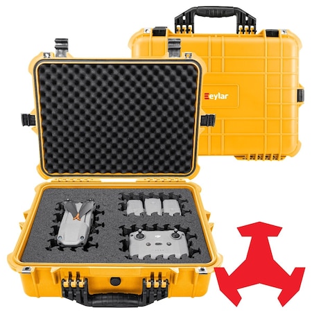 Eylar 20in Large Hard Case Equipped With Ragar Reconfigurable & Reusable XP Crosslinked Foam Insert SA00002-YLW-RG-XP