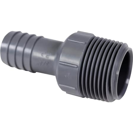 Boshart 1'' MPT x 3/4'' Insert Reducing Polypropylene Hose Adapter UPPRA-1007