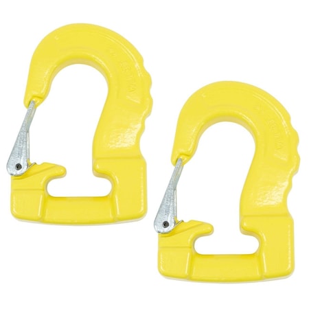 Mytee Products Round Sling Hook, Yellow, 8400 lbs WLL, 2PK RSH-8400-Yx2