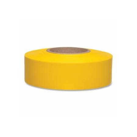 Presco Taffeta Flagging Tape, 1-3/16 in x 300 ft, Yellow, 12PK 764-TFY