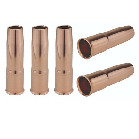 Star Tech Weld MIG Welding Nozzles 5/8in for Tweco#3, #4 Lincoln Magnum 300-400, 5PK 24A62