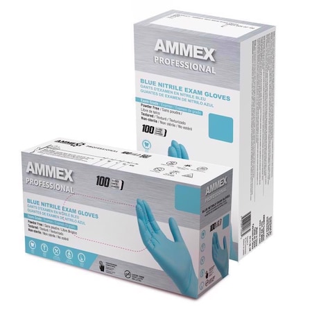 Ammex Nitrile, 100 PK, Blue APFN42100