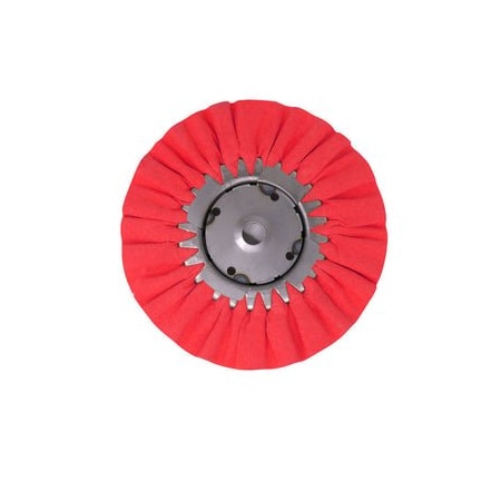 Renegade Products Usa 10 Inch, Red, 5/8" Center Plate Case Pack Airway Buffing Wheels, Bulk Deal, 5PK FAW1058RTX5PAK