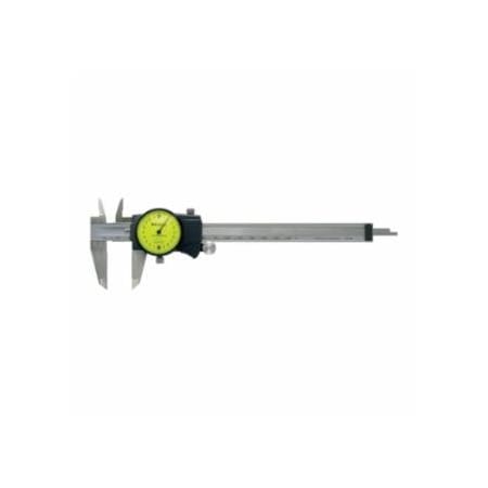 Mitutoyo Series 505 Dial Caliper, Outside Range 0 in to 6 in, Stainless Steel 504-505-742J