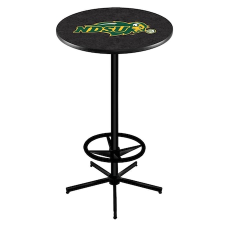 Holland Bar Stool Co 42" Black North Dakota State Pub Table L216B4236NDakSt-B