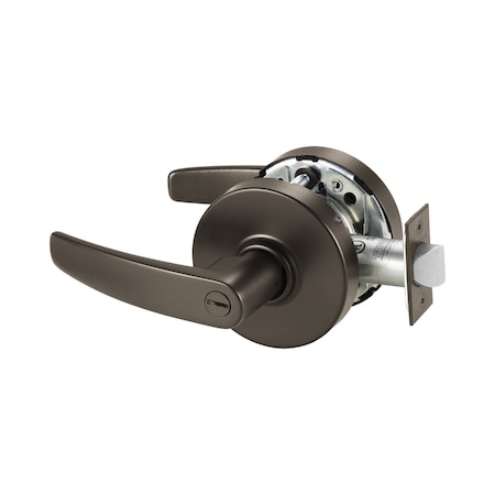 Sargent Privacy F76A Cylindrical Lever Lock Grade 1 with B Lever and L Rose with ASA Strike Dark 10XU65LB10BE