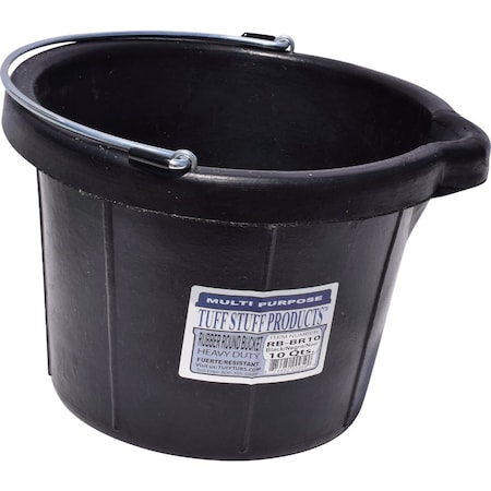 Tuff Stuff Products 10 Qt. Rubber Round Bucket RB-BR10
