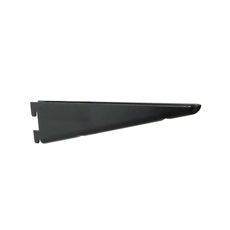 Kv Shelf Bracket Double Slot 12-1/2" Black 182BP BLK 12.5