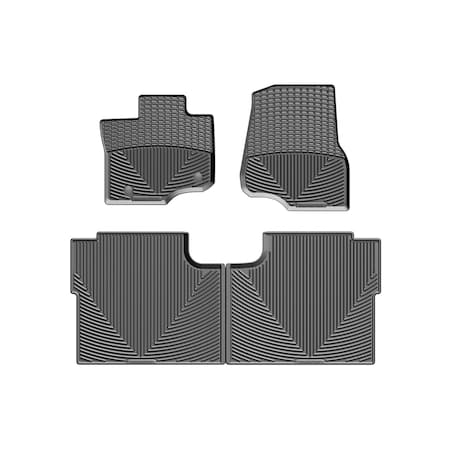 Weathertech Black, Front and Rear All Weather Floor Mats W345-W346