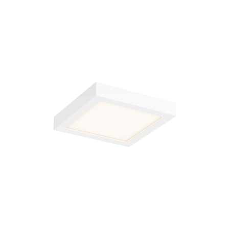 Dals Lighting Delta 6'' Square Indoor/Outdoor LED Flush Mount, White CFLEDSQ06-CC-WH