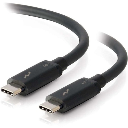 C2G 1.5ft Thunderbolt 3 Cable - 40Gbps - USB C Thunderbolt Cable - 100W Power Delivery - Black - M/M 28840