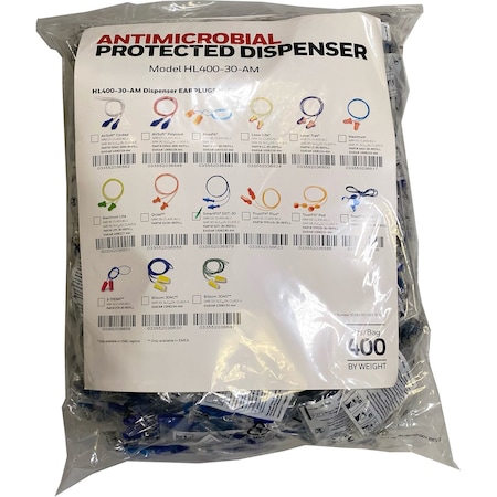 Honeywell Howard Leight Metal Detectable Reusable TPE Corded Ear Plugs Refill, NRR 25, 2000PK SDT-30-REFILL