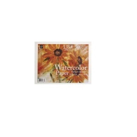 Jack Richeson 9 x 12 in. Watercolor Paper, 50 Sheets - 135 lb 1540149