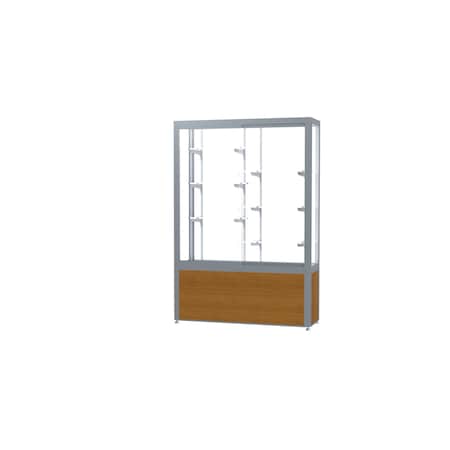 Ghent Display Case 48x66x16, White, Satin 10404WB-SN-K