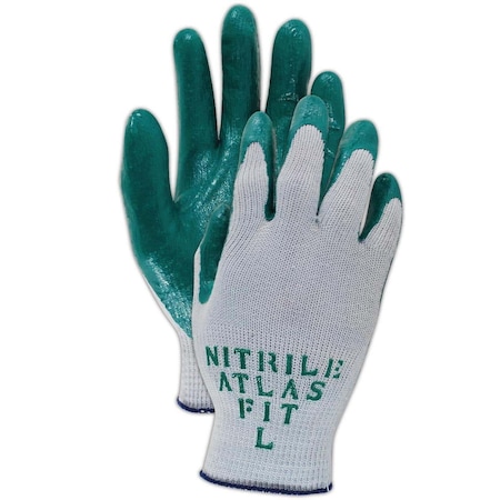 Showa Showa Best Glove Atlas Fit 350 Pf Knit Glove W/Nitrile Palm Coating, Lg, PK12 350L