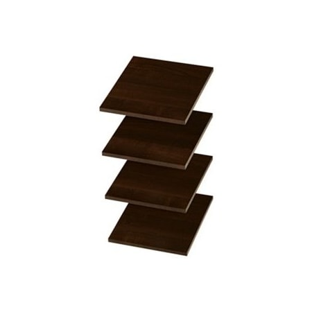 Easy Track 12 in. Shelves, Truffle, 4PK RS1412-TON
