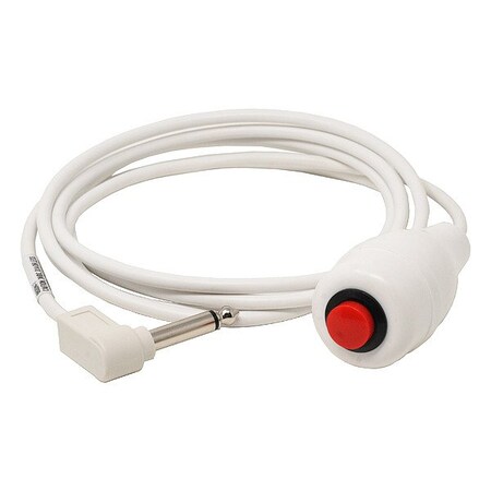 Crest Healthcare Call Cord, 7"L, 1/4" Sz End Connection, Wht 6600W-7