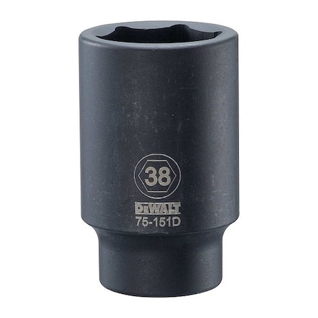 Dewalt Deep Impact Socket, 3/4 IN DR, 38MM DWMT75151OSP
