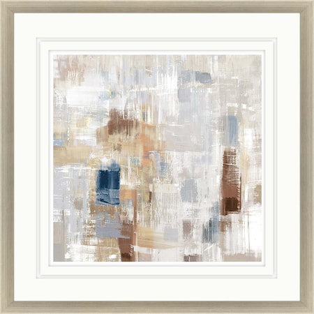 Homeroots Storm Rush Silver Framed Print Wall Art 525849