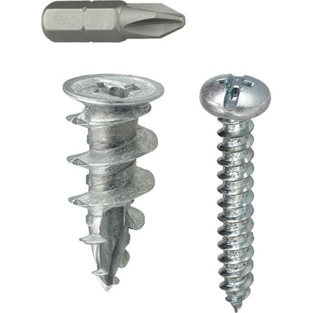 Dottie Screw Anchor, 1" L, Zamac Alloy WDK6T