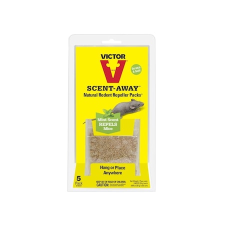 Victor Scent-Away Rodent Repeller, Disposable Pale Yellow, 5PK M805