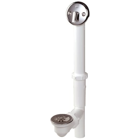 Do It Best Plastic Trip Lever Bath Drain for Concealed Drain with Polished Chrome Trim DIB64W