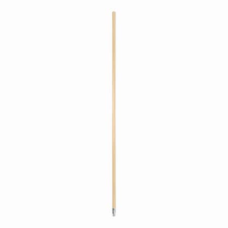 Boardwalk Metal Tip Threaded Hardwood Broom Handle, 0.94in dia x 60in, Natural BWK136
