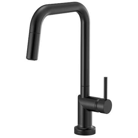Brizo Odin: SmartTouch Pull-Down Kitchen Faucet with Square Spout - Less Handle 64065LF-BLLHP