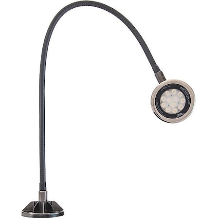 O.C. White Co Spot Light, Gooseneck, 18 W, Black LED-SD33-30-120V