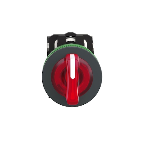 Schneider Electric Selector Switch, Illum, 3 Pos, 30mm, Red XB5FK134M5