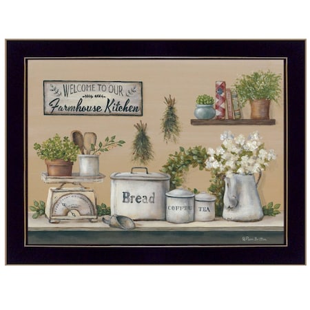 Homeroots Garden Farmhouse Kitchen Black Framed Print Kitchen Wall Art 415863