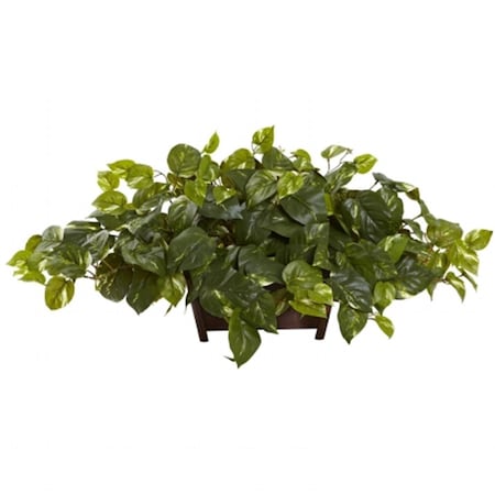 Dare2Decor Pothos With Rectangle Decorative Planter DA420801