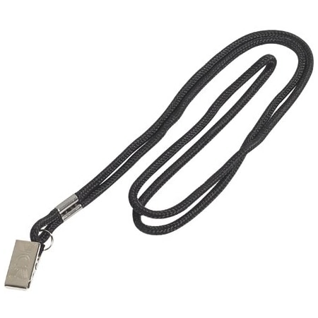 Bsc Preferred Standard Black Lanyard with Clip, 24PK LY110