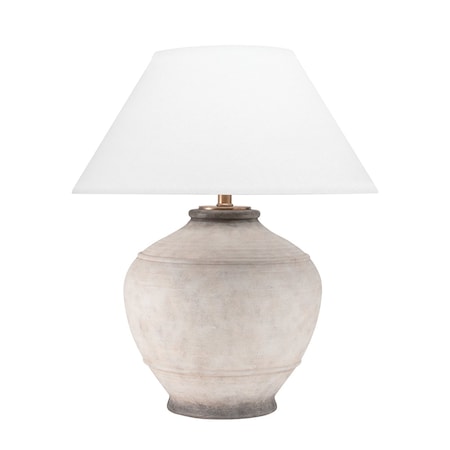 Hudson Valley Lighting Malta 1 Light Table Lamp 21 In. Ash L1373-ASH
