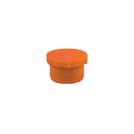 Ty-Flot FME Plug PDE 8, 1/2", Orange, PK100 SWGTP8OR
